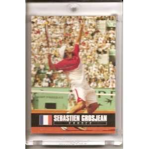 2005 Ace Authentic Sebastien Grosjean France #76 Tennis Card   Mint 