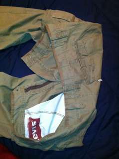 Worn Once To Try On) Levis Levis Cargo Khaki Brown Beige Tan Cream 