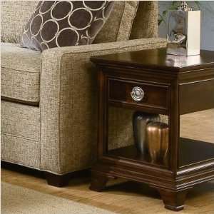    Urban Heights End Table In Chocolate Cherry: Furniture & Decor