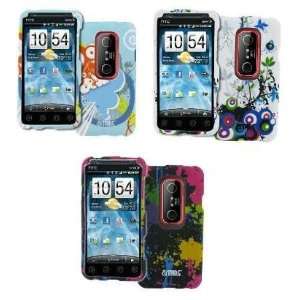  EMPIRE HTC EVO 3D 3 Pack of Snap on Case Covers (Urban 
