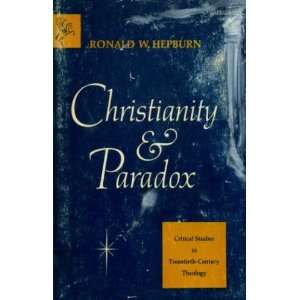   studies in twentieth century theology Ronald W. Hepburn Books