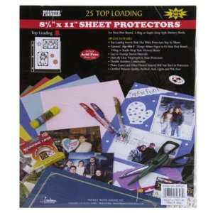  Postbound Top Loading Page Protectors 25PK/8 1/2 Inch x11 