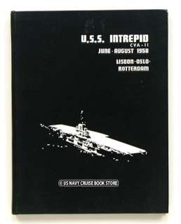 USS INTREPID CVA 11 ATLANTIC CRUISE BOOK 1958  