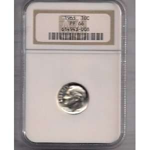  1963 PROOF ROOSEVELT DIME NGC PF 66 