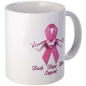  Faith Hope Love Breast cancer Mug by  Kitchen 