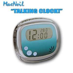  Macneil MCN200 Blue Talking Alarm Clock, Batteries 