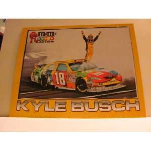  Kyle Busch   NASCAR   UNSIGNED Racing Photo Card (8.0 in 