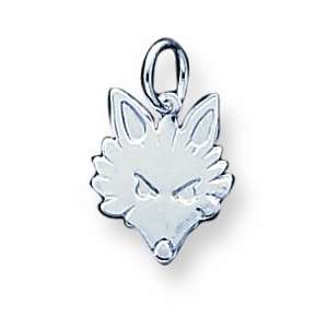  Sterling Silver Fox Head Charm: Jewelry
