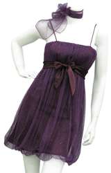Jane USA Party Dresses 1015 Purple with Purple Mesh