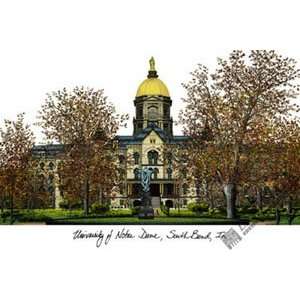  University of Notre Dame Lithograph