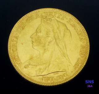 Great Britain Gold 1/2 Sovereign Victoria 22k 1897  