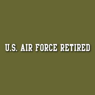 US AIR FORCE RETIRED Window Banner Vinyl Decal Sticker  
