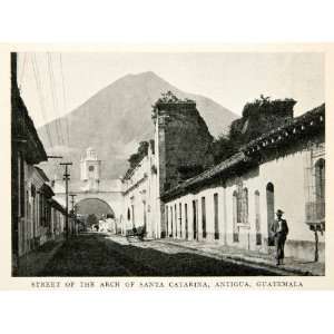   Antigua Guatemala Street Baroque UNESCO   Original Halftone Print