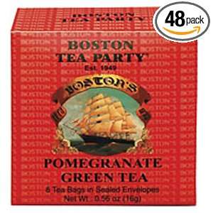 Boston Tea Party Pomegranate Green Tea, 8 Count .42 OunceBoxes (Pack 