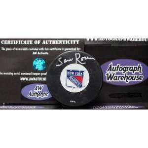  Sam Rosen Autographed Hockey Puck (New York Rangers 