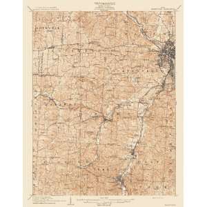  USGS TOPO MAP ZANESVILLE QUAD OHIO (OH) 1910: Home 