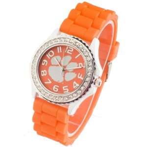   Pacific Silver Clemson University Tigers Jelly Watch 