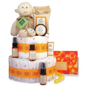 Unconditional Love 2 Tier Organic Baby Deluxe Diaper Cake or 