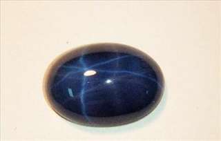 blue star sapphire lab created stone oval cutting vivid blue in hue 