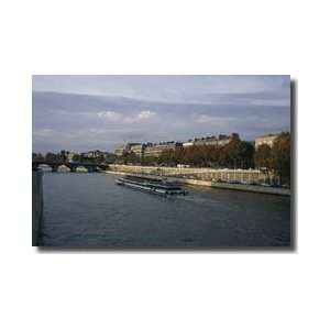 Tourist Boat Seine River Paris France Giclee Print