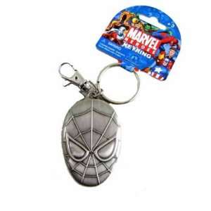  Spider Man Head Pewter Key Ring