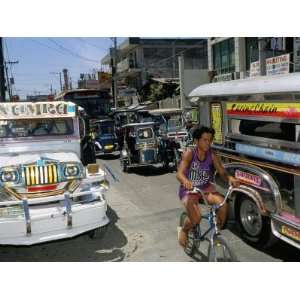 Street Scene, Manila, Island of Luzon, Philippines, Southeast Asia 