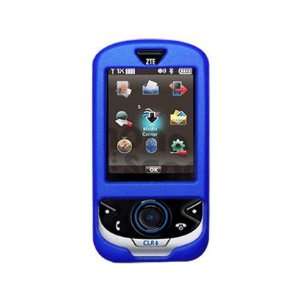  Rubberized Plastic Phone Cover Case Dark Blue For Verizon 