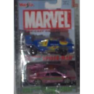  Maisto Ultimate Marvel Double Pack Spider Man Racer and 