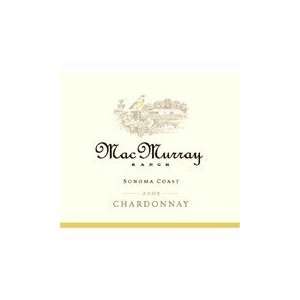  2009 Macmurray Sonoma Coast Chardonnay 750ml 750 ml 
