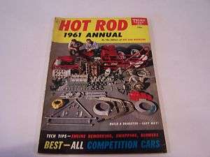 TREND BOOK #198 HOT ROD ANNUAL 1961 BY THE EDITORS OF HOT ROD MAGAZINE 