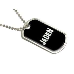  Jaden   Name Military Dog Tag Luggage Keychain: Automotive