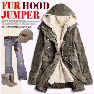 Trendy Funky Fur All Underneath Hood Japan Jacket  