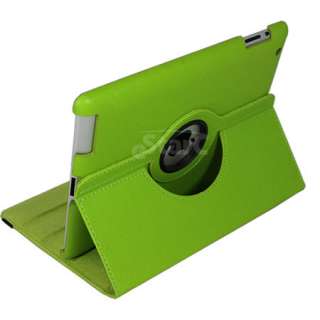brand new lime green leather case for apple ipad 2g