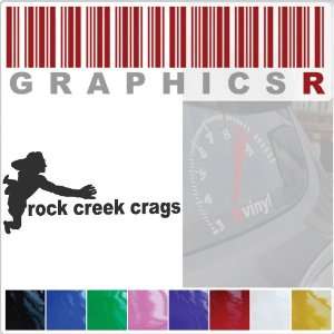 Sticker Decal Graphic   Wall Rock Climber Climbing Creek Crags Guide 