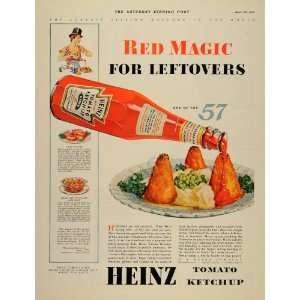  1932 Ad Heinz 57 Tomato Ketchup Bottle Great Depression 