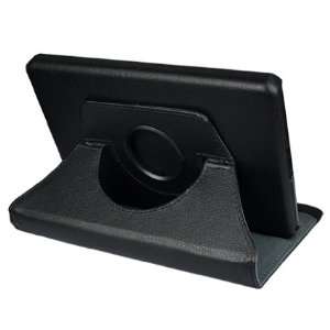  Ctech 360 Degrees Rotating Stand (Black) Leather Cover 