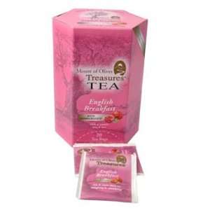 Mount of Olives Treasures English Breakfast Tea with Pomegranate, 20 