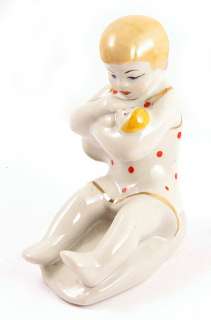 GIRL WITH DOLL Russian Ukrainian Porcelain Figurine  