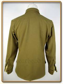 WW2 US Army EMs Mustard Wool Shirt XXL  