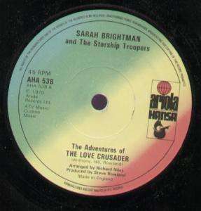   adventures of the love crusader 7 solid label design b/w lost i