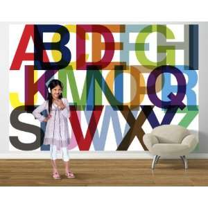  Typeset Pre Pasted Mural Modern Primary