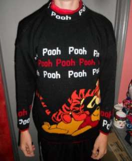 POOH & TIGGER TACKY UGLY CHRISTMAS SWEATER MENS/WOMENS OVERSIZED M 
