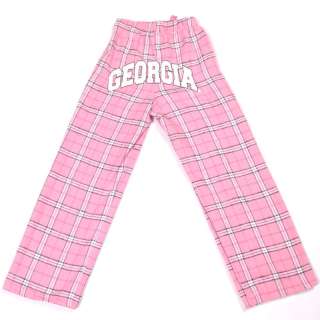 UGA Georgia Bulldogs Girls Pink Flannel PJ/Lounge Pants  