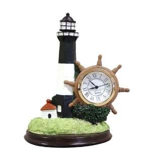 Gingo International Inc. Lighthouse Desk Clock Tybee Island, Ga New 