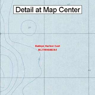  USGS Topographic Quadrangle Map   Baileys Harbor East 