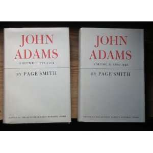  John Adams 2 Volume Set Page Smith Books