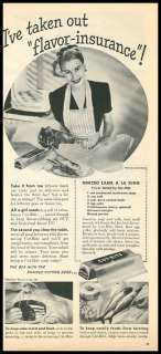 1946 vintage ad for Cut Rite Wax Paper  