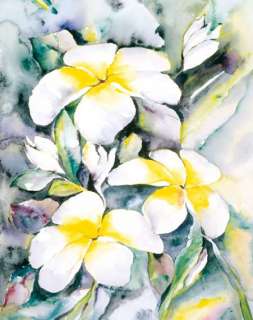   Hawaiian Islands Tropical Lei Flower Hawaii Floral Print Art  