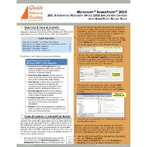 Microsoft® SharePoint® 2010 Quick Reference Guide   202: Integrating 