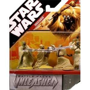    Star Wars Unleashed Battle 4 Pack Tusken Raiders Toys & Games